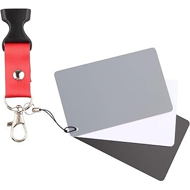 Set Di Schede Bilanciamento Bianco, Nero E Grigio Movo Per Fotografia Digitale - Formato 5x4