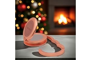 GENERIC L'ANCORA Rose Gold Premium Quality Folding Handbag Hanger for Tables and Desks with Compact Mirror-Portable, Perfect Christmas & Birthday Gift -Ready with Dust Bag & Branded Packaging