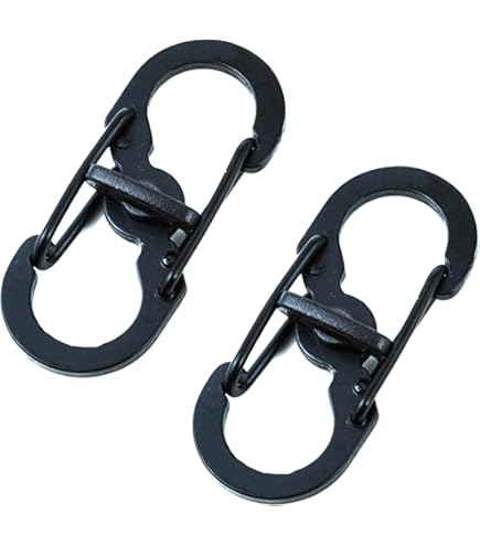 Set 4 Moschettoni Portachiavi In Metallo - Gancio Rimovibile, Per Zaino, Auto, Viaggi, Campeggio