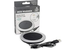 FORNORM Kaffeebecherwärmer, Tassenwärmer für den Schreibtisch USB Tassenheizung Wärmer für Kaffee Tee Milch Kakao Schokolade Getränke Schnelles Erhitzen Automatische Abschaltung