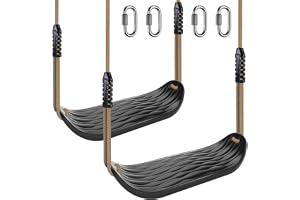 BeneLabel gunga barn babygunga 2 utomhus bräda gungsits/svart | Småbarn tonåring vuxna, gungbräda, 130–200 cm rep, 113 kg, le