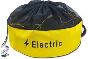 Hoquare RV Hose Storage Bag Waterproof RV Hose Organizer Bag RV Equipment Storage Organizer Bags fit Caravan Campervan for Electrical Cords Fresh Water Hoses Sewer Hoses Yellow