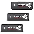 Integral 8GB Crypto-197 256-Bit Hardware 3-Pack Encrypted 3.0 USB Secure Flash Memory Drive - Certified to FIPS 197, Protection & Rugged Double-layer Waterproof Design XTS-AES