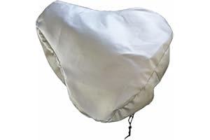 Aniworld Large UV Protective Waterproof Bike Saddle Cover, 28 x 28cm, Wide Cycle Seat Rain Cover with Elastic, Oversized Memory Foam Bike Seat Cushion Cover