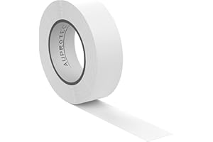 AUPROTEC 1 rotolo VDE Nastro Isolante Elettrico PVC Nastro Adesivo 15mm x 10m DIN EN 60454-3-1 colore: bianco