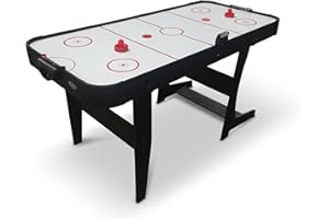 Gamesson Eagle Folding Air Hockey Table - L4'6" | Electronic Scorer | High-Gloss Surface | Collapsible for Easy Storage | Complete with Pucks & Pushers | Perfect for Adults & Children