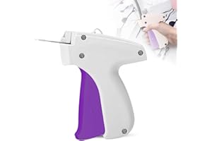 BS ONE Stitch Gun for Clothes,Stitch Gun for Clothes Sewing Micro Stitchy Quick Clothing Fixer Gun for Tagging/Sewing/Hemming/Stitching Fixing,Tagging Gun with 4000 pcs Fasteners & 6 Needles (White)