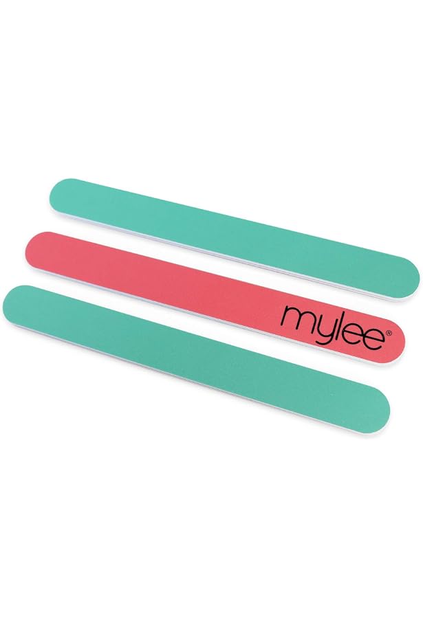 Mylee Schaumstoff-Nagelfeilen 100/180 Körnung – 2 Stück, Zum Entfernen Von Gellack & Vorbereiten Der Nägel