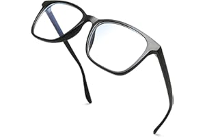 Joopin Occhiali anti Luce Blu Uomo Donna Quadrati Rettangolari Lenti Trasparenti Anti Affaticamento Riposo Occhiali Filtro Blue Light Blocking Glasses per Gaming/Computer/TV/Cellulare