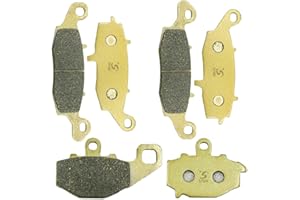 S SYUU Motocicleta Fibra de cobre delantero y trasero Pastillas de freno Compatible con Kawasaki ER 650 ER-6n 2009-2014 EX 650 R Ninja 2006-2014 KLE 650 2007-2016 FA229F FA231F FA192R