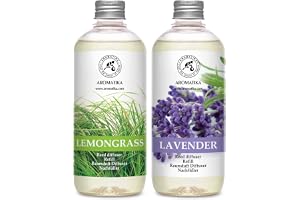 Reed Diffuser Refills Lemongrass and Lavender 2x500ml - Room Diffusers Refills - Essential oil diffusers - Diffusers for Home