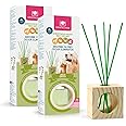 CRISTALINAS Pet Odour Eliminating Reed Diffusers Garden Scent - 30ml Air Fresheners for Home - Lasts upto 4 weeks - Reed Diffusers for Home - Pack of 2