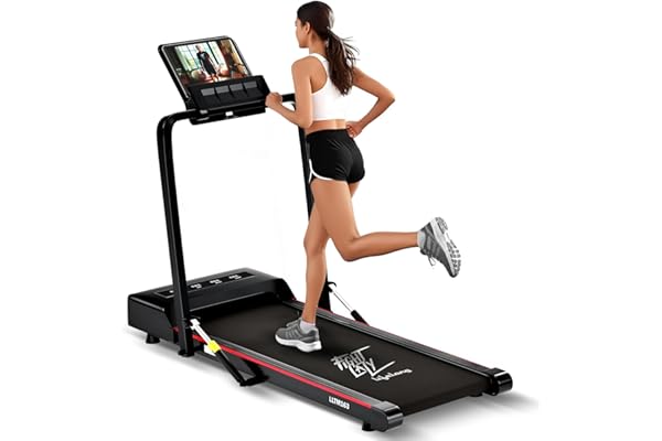 Lifelong Walking Pad Treadmill for Home 2.5Hp Peak Dc Motor- Foldable Under Desk Treadmill-Walking Machine at 8Km/Hr Speed with Led Display-Cardio Equipment for Home Gym 110Kg Capacity(Lltm163),Black