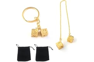 ANBOO Han Solo Lucky Dice Rear View Mirror Accessories Han Solo Dice Keyring Star Wars Car Mirror Hanging Accessories for Men Cool Car Keyring Lucky Charm Gifts for Men