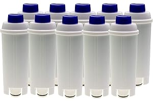 PIEBERT 10 filtros de agua compatibles con cafeteras automáticas DeLonghi Autentica ECAM23 Dedica Dinamica Eletta ESAM6720 Maestosa Perfecta PrimaDonna Magnifica S, equivalente a DLSC002 (14465)