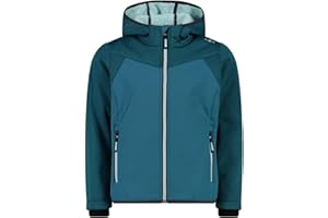 CMP Giacca Da Bambina Con Cappuccio Fisso In Softshell Accoppiato Jacket Unisex - Bambini e ragazzi