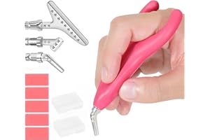 CharySim Stylo De Peinture Diamond Ergonomique Avec Accessoires, Embouts De Stylo En MéTal, BoîTe De Rangement, Cire Et Outils Pour Crystal Art, Kits Pour Adultes Et Enfants, Rose