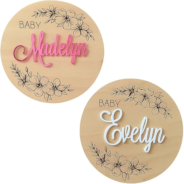 Panneau D'annonce En Bois Pour Nouveau-né - 15 Cm - Souvenir En Bois