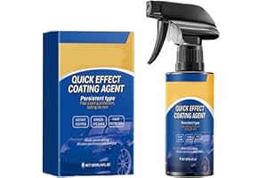 Qublex Quick Effect Car Coating Spray – Ceramic Coating & Polish Agent for Deep Shine, Car Paint Protection, High Gloss Car Spray Wax, Scratch Repair & Water-Repellent Finish (120ml)