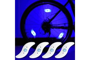 yifengshun LED Bike Lights for Wheels,Waterproof Wheels Lights with 3 Flash Modes Bike Spoke Light Use for Kids/Adult Bike Wheels Safe Warning-4Pcs
