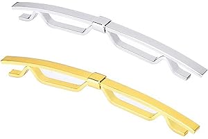 Hezhou Krawattennadel Metall Krawattenklammer Herren Kragen Pin Krawatte Clip Bar Kette Hemd Kragen Pin Anzug Brosche Revers Pin für Hemd Herren Zubehör Kostüm Kleidung