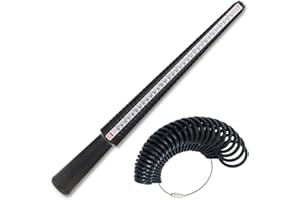 Anicy Ringgrössenmesser - Ring Größe Finder - Ringmaß Ring Sizer Messskalen Set Für DIY Schmuck Der Ring Sizer Mess Schmuck Werkzeug Set