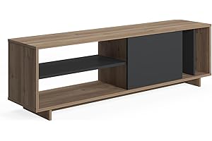 Amazon Movian - Tavolino da TV 152 x 35 x 46 cm, colore rovere