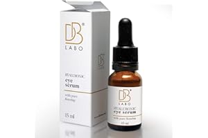 Dblabo Siero Contorno Occhi Antirughe con Acido Ialuronico ad Effetto Rapido per Occhiaie,Borse e Rughe, 15ml