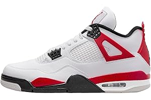 Air Jordan 4 Retro - 308497 106, Blanc/rouge feu-ciment noir