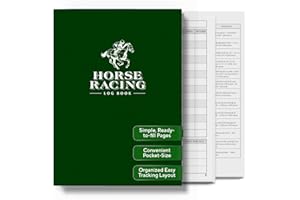 PRINTWORKS Horse Racing Log Book – Pocket Horse Racing Betting Book & Racing Diary to Track Horses, Bets, Odds, Profit & Loss. Perfect Horse Racing Gifts for Men, Christmas, Birthdays & Father’s Day