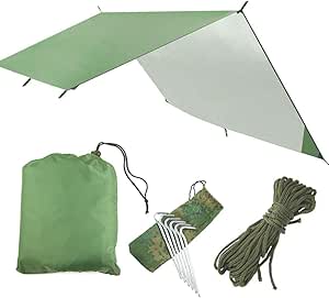 Happy Rhino Aufblasbare Zeltunterlage - 300cm Grau Für Camping