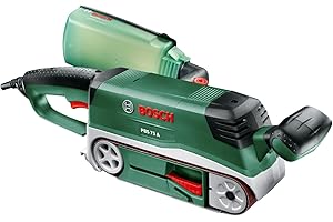 Bosch Ponceuse à bande PBS 75 A (710 W, surface de ponçage 76 x 165 mm, dimensions de la bande 75 x 533 mm, 1 bande abrasive K 80)