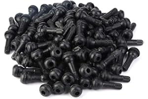 SANON 100 Pz Auto Moto Ruota Snap in Pneumatico Valvola del Pneumatico Stelo Corto Valvola in Gomma Accessori Auto (Tr413)