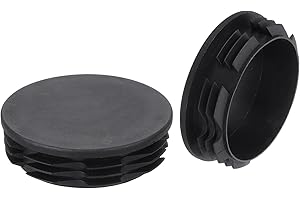 QUARKZMAN 2pz Tappo in Plastica Rotondo Adatto ID 69-78mm Tappi Estremità Tubi Neri Cuscinetti Inserti Gambe Mobili Gommini Sedie Protezione Pavimenti Divani Tavoli Mensole OD 80mm