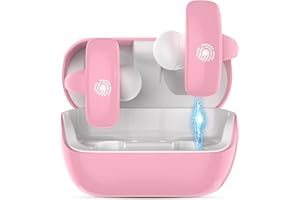 Giveet Kids Wireless Earbuds, Open Ear Headphones for Teens Child Girls, Bluetooth 5.4 Earphones Built-in Mic w/Charging Case, 5g Ultra-Light & Comfortable, Perfect for Home School Travel Sports, Pink