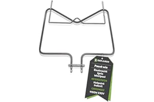 DEKAROX Élément chauffant sous-chauffant 230 V 1150 W pour Bauknecht Whirlpool Ignis 481010375734 IRCA 7005R616 pour four cuisinière