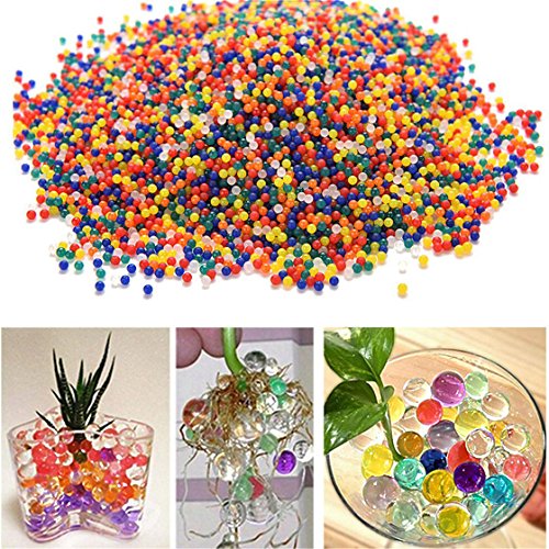 Hosaire 1000 Piezas colores mezclados gel cristalino del agua Agua Jelly Perla(Mezclar)