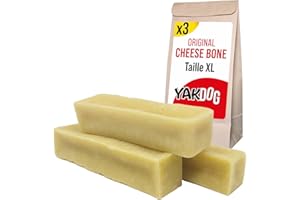 YAKDOG - Bâtonnets Fromage pour Chien - Friandises à Mâcher Longue Durée - 100% Naturel - Traditionnelle Himalaya - Fabriqué en Belgique - Taille XL