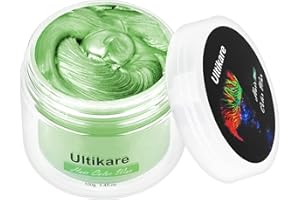 Cera Gris del color del pelo, Ultikare cera de color para el pelo Temporal Cera natural desechable para teñir el cabello en color Cosplay, partido (Verde)