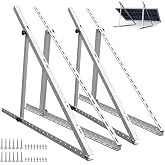 ECO-WORTHY 4 x Aluminium Solar Panel Bracket 114 cm 0-90&deg; for Roof | Aluminium brackets, adjustable 0-90&deg;, compatible with 10