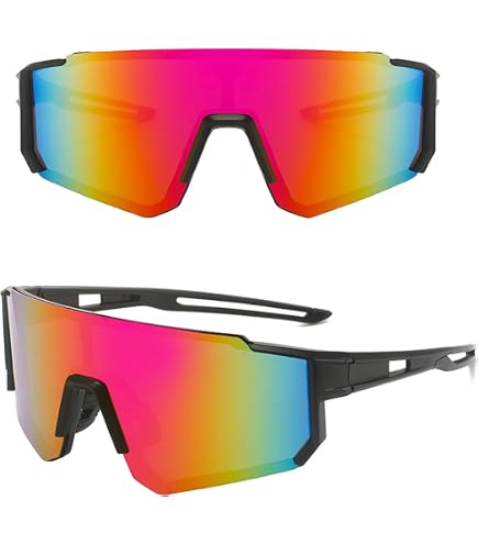 Lunettes De Soleil Sport Polarisées DRUUZYL - 2 Paires - UV400, Coupe-Vent - Pour Vélo, Course, Ski - 6
