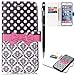 Produktbild iPhone 6 Plus Handyhülle,iPhone 6S Plus Hülle,WIWJ PU Cover Case Leder Flip Wallet Schutzhülle Stoßfest Bumper mit Kartenhalter Klappständer Magnetic Case Hülle Premium Schutzhülle Case[Gemalt zwei-in-one Kann Getrennt Werden Leder Case] Kreative Muster Design Bookstyle Tasche Flip Brieftasche Case Hülle für iPhone 6 Plus/iPhone 6S Plus+1x Touch Stylus Pen-Fliege