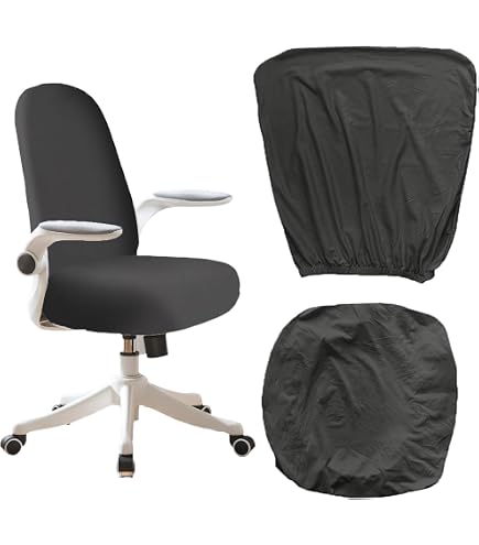 Housse De Chaise De Bureau HOMECOVER - Imperméable PU, XL - Avec Housses D'Accoudoirs