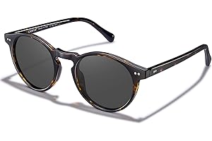 CARFIA Męskie okulary przeciwsłoneczne, z polaryzacją, w stylu vintage, ochrona UV400, do jazdy i podróży