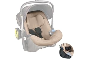 UKJE Protective Car Seat Stroller Cover Compatible with Doona Car Seat - Protector, Cotton Cover, Infant Car Seat Liner - Newborn Car Seat Accessories - Easy to Clean - Easy to Install (Beige Sand)