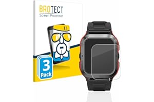 brotect Glass Screen Protector Film compatible with Kospet Tank M2 (3 Pack) - Glass-Foil 9H Protection [Scratch Resistant, High Clarity]