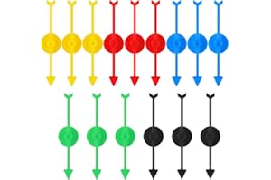 EUPHHONYCS 15 Stück Brettspiel Spinner, Pfeil Spiel Zeiger Spinner, Brettspiel Spinner, Kunststoff Pfeil Spinner 5 Farben Pfeil Spinner Set