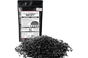 CLEAN CARBON 24 POWERED BY CLEAN PROCESS 20 litros de carbón Activo en pellets Ø1,5 mm, Fabricado con hulla para la preparación de líquidos [Clase energética A]