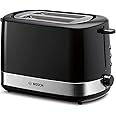 Bosch Elettrodomestici, Tostapane compatto, TAT6A513, con funzione scongelamento/riscaldamento, 800 W, colore: Nero