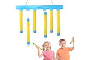 GALER Catching Sticks Game, Drop Sticks Game Training Toys, Drop It Catch It Win It Reaction Games, Hand-Eye Coordination Falling Stick Catching Games Gift for Kids Adults Birthday Christmas (Yellow)